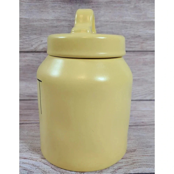 Rae Dunn TWEET JAR Canister with Lid Yellow Ceramic Farmhouse 7.5" - Picture 2 of 6